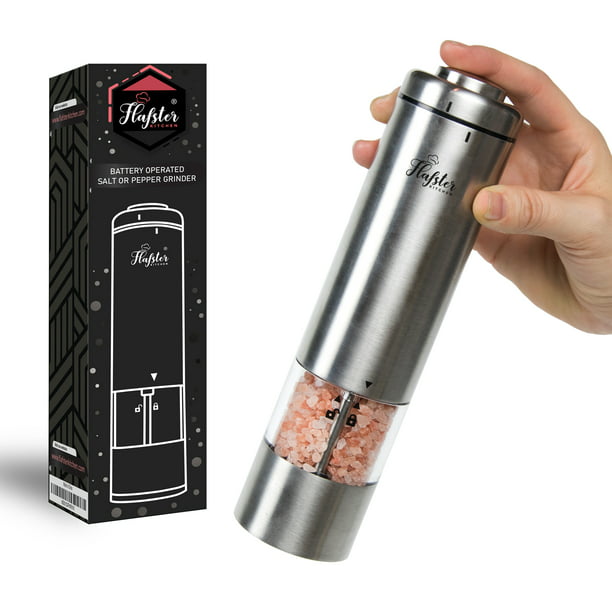 Salt and Pepper Mill Set Electric Grinders 2 by Flafster...